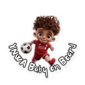 Naklejka na samochód „YNWA Baby On Board” LIVERPOOL