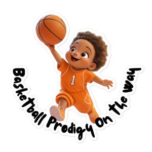 Naklejka na samochód „Basketball Prodigy On the Way”