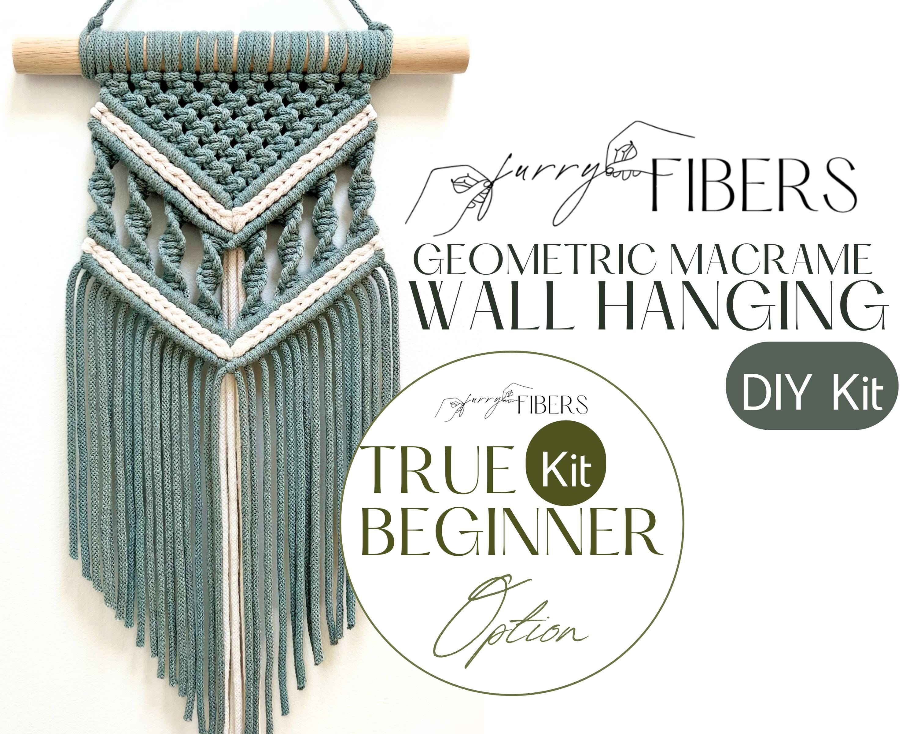 Macrame DIY Kit: Beginner Geometric Wall Hanging With Images (PDF ...