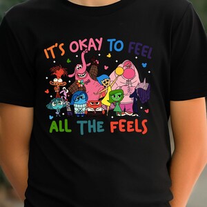 Disney Every Day Is Full Of Emotions,Inside Out It&#39;s Okay To Feel All The Feels Shirt, Mental Health shirt, Speech Therapy