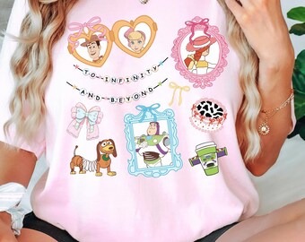 Vintage Disney Toy Story Infinity and Beyond T-Shirt, Buzz Lightyear Woody Jessie Tee, Pixar Family Shirt, Disney Trip Graphic Top