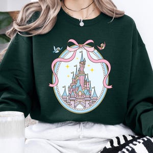 Coquette Disney Castle Sweatshirt, Magical Kingdom Crewneck, Fairytale Blue Disney Pullover, Disney World Sweatshirt, Disney Land Gift Shirt