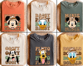 Comfort Colors Disney Animal Kingdom Shirt, Vintage Safari Mode T-shirt, Disneyland Family Trip Shirt, Mickey and Friends Shirt
