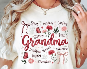 Nowa koszulka dla babci Comfort Colors®, koszulka z napisem „Ogłoszenie dla babci”, prezent dla babci, bluza z okazji Dnia Matki, pomysł na prezent dla babci