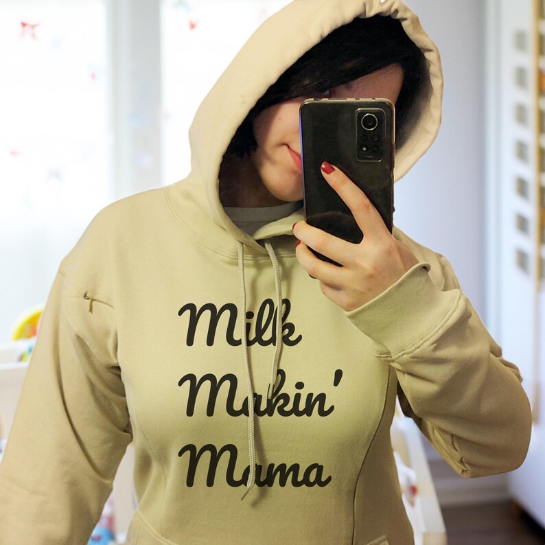 Breastfeeding Brewery Sweatshirt, Mama Boobery Brewing Co. Breastfeeding Sweatshirt, Breastfeeding Clothing, Mama Apparel, Pregnancy Clothes image 2