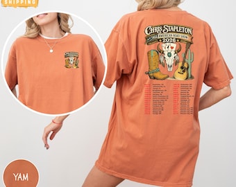 All American Road Chris Stapleton Graphic Comfort Colors Shirt, Western Country Music Tee, Vintage Concert Shirt, Southern Country Outfit
