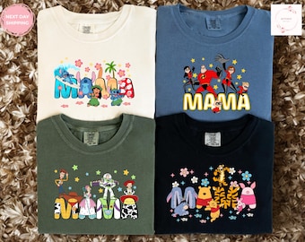 Koszulka Disney Mama, Koszulka z rodzinną wycieczką Disney, Pasujące koszulki Disney, Strój mamy Disney, Koszulka Disney Vacation, Koszulka rodzinna Magic Kingdom