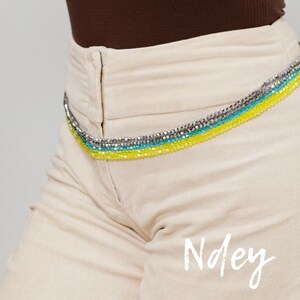 Ndey - Aqua Collection waistbeads waist beads belly african body jewelry handmade waist chains festival accessories boho waist jewelry
