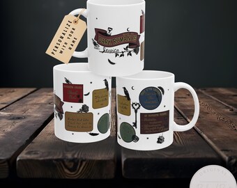 Back to Dark Romance Personalized Mug Book Mug Dark Academia Bookish Mug Book Lover Gift Idea Dark Fantasy Book Lover Mug Gothic Reading Mug