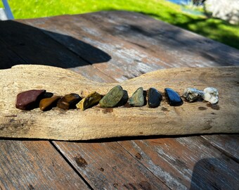 10 pc raw Rainbow Rock Collection Gift for Kid , Teen , Rockhound