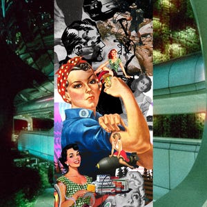 Griptape per skateboard di alta qualità su misura - Collage di giornali vintage anni &#39;50