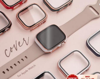 Apple Watch Tempered Glass case Bumper Fits Series 10,9,8,7,6,5,4,3,2,1 Japan Brand empire
