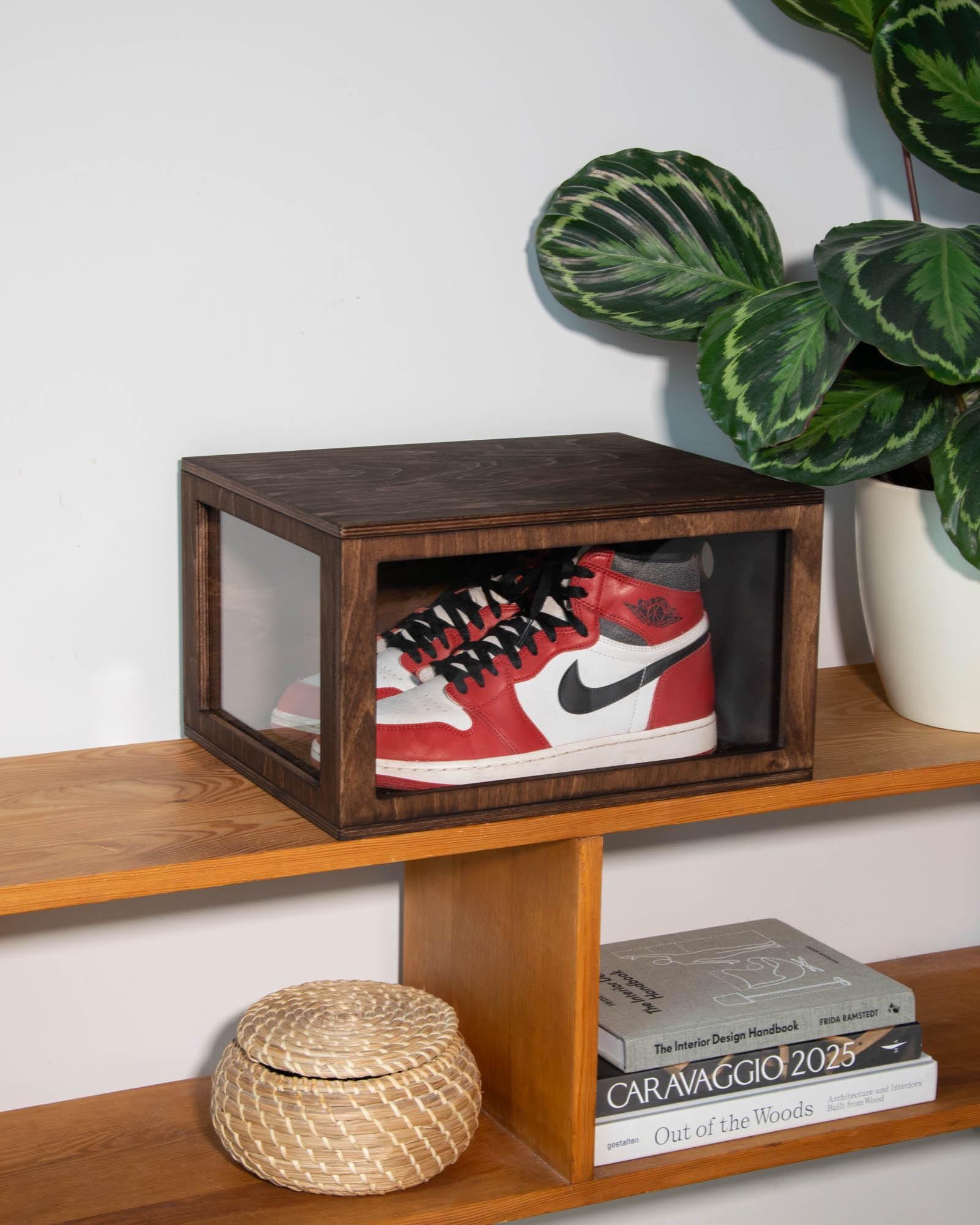 jordan shoe boxes on the wall