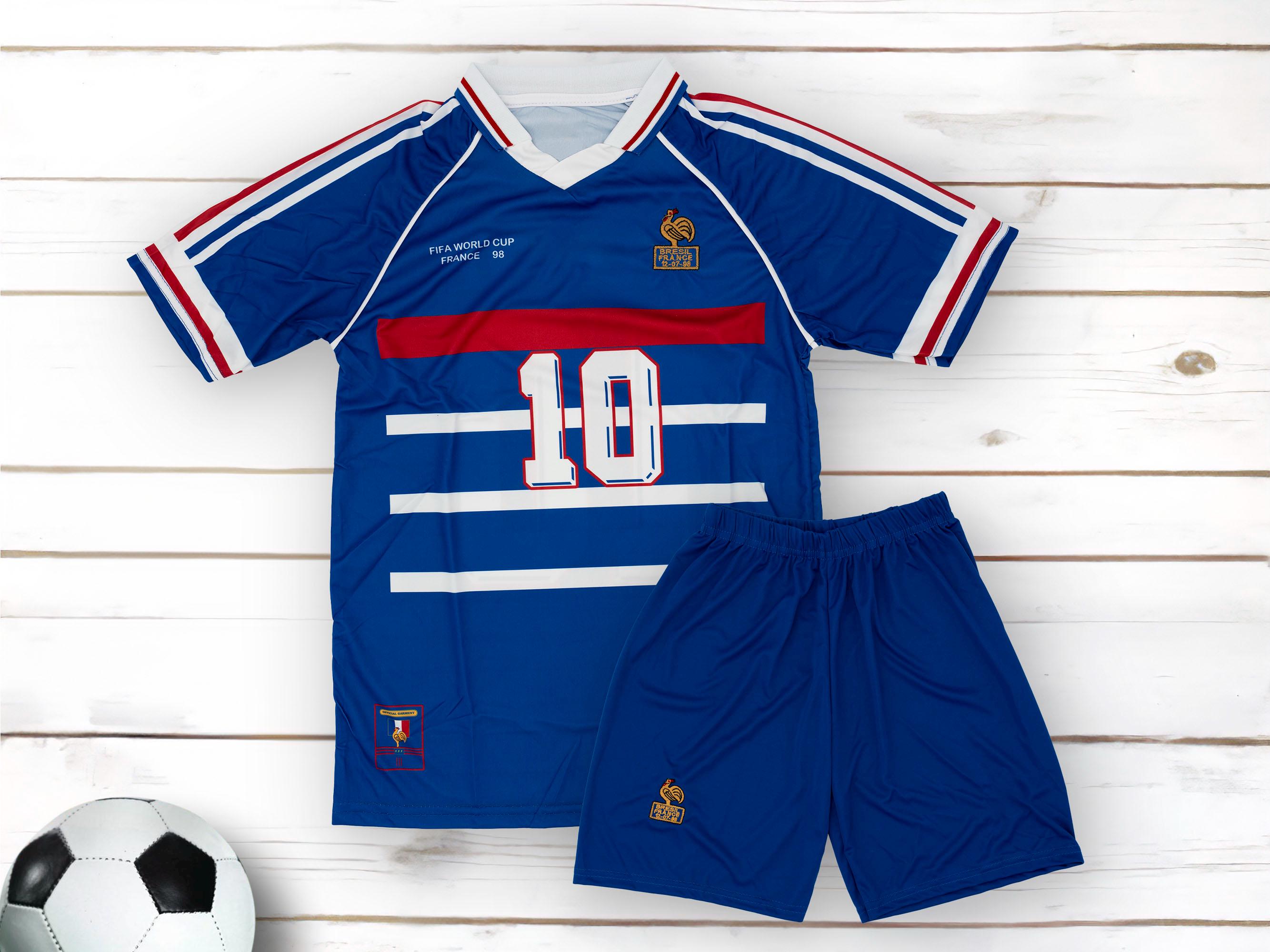 Maillot France 1998 Coupe Du Monde - Zidane #10 - Taille M - Occasion Vintage Adidas