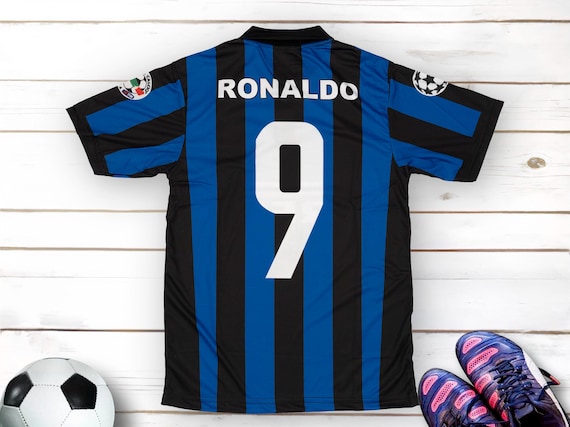 ウェア NIKE 99/00 Intel HomeJersey #9 Ronaldo Brazil 1998 - 2000 Home football Nike shirt #9 Ronaldo size