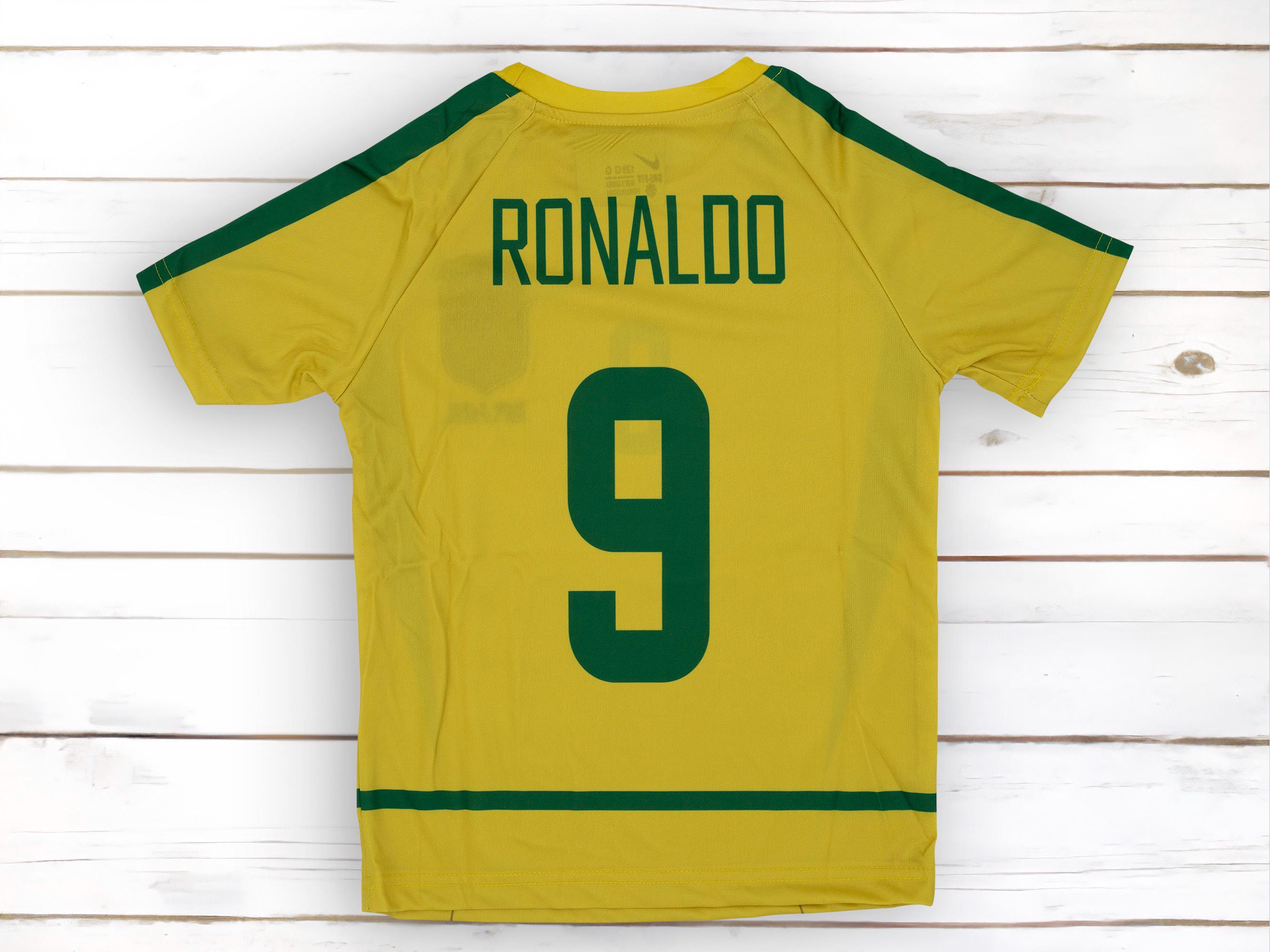 ブラジル代表 レトロレア RONALDO 9 シャツ L ブラジル代表 レトロレア RONALDO 9 シャツ L - メルカリ