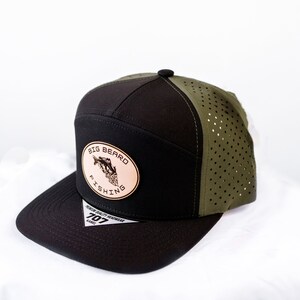 Black and Olive Green Big Beard Fishing Hat