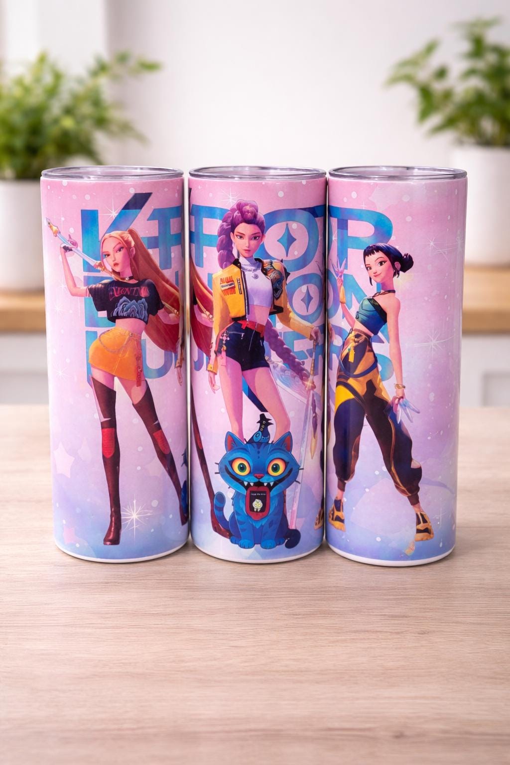 K-pop Demon Hunters Tumbler, Stainless Steel 20 Oz With Straw - Etsy