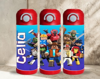 Roblox Kids Water Bottle: 12 oz Stainless Steel Tumbler