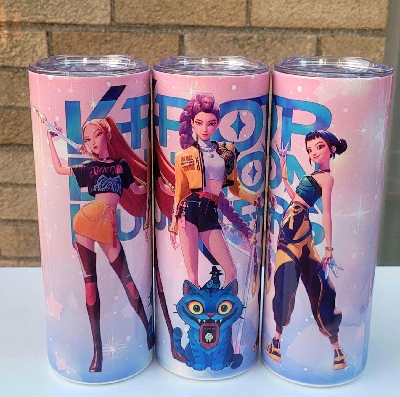 Kpop Demon Hunters Tumbler,kpop Huntrix ,mira Rumi Zoey,saja