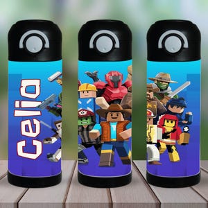 Roblox Kids Water Bottle: 12 oz Stainless Steel Tumbler