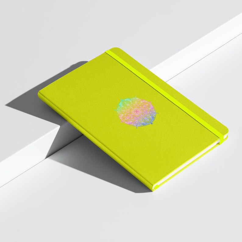 Rainbow Chakra Mandala Hardcover Bound Notebook