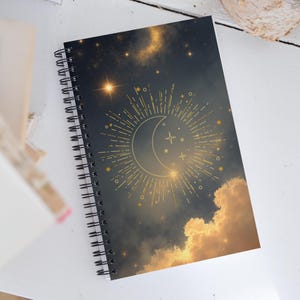 Moonburst Dreamer Spiral Notebook
