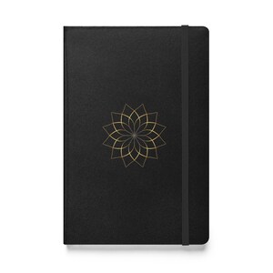 Golden Lotus Mandala Hardcover Bound Notebook