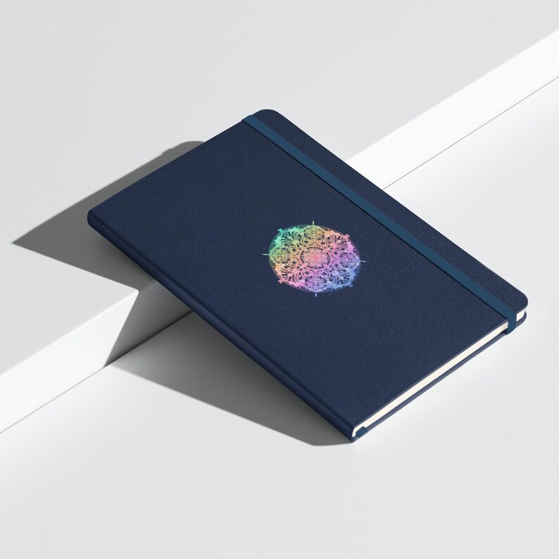 Rainbow Chakra Mandala Hardcover Bound Notebook