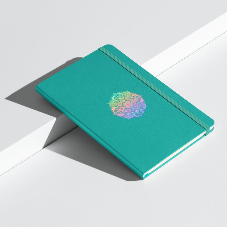 Rainbow Chakra Mandala Hardcover Bound Notebook