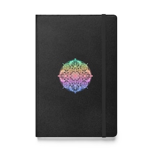 Rainbow Chakra Mandala Hardcover Bound Notebook