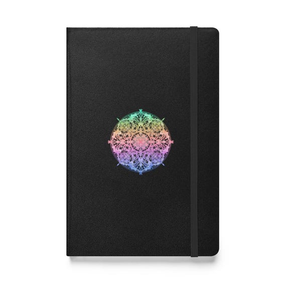 Rainbow Chakra Mandala Hardcover Bound Notebook