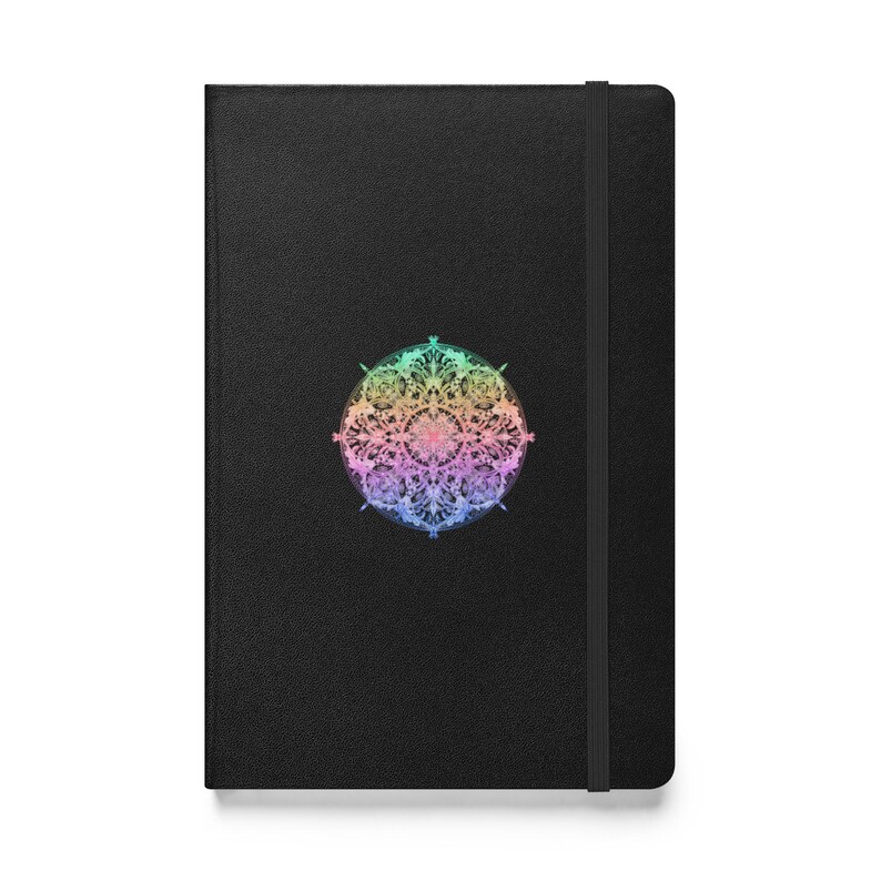 Rainbow Chakra Mandala Hardcover Bound Notebook