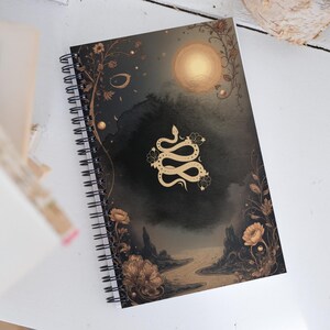 Serpent Blossom Spiral Notebook