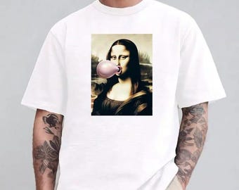 Camiseta "Mona Lisa Chicle" – El arte revisitado
