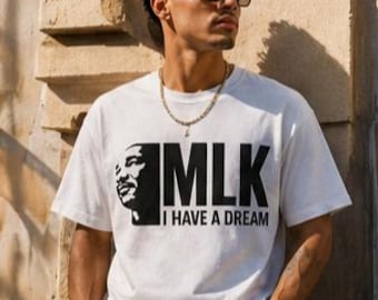 Camiseta de hombre en liquidación, MLK, tallas M y L