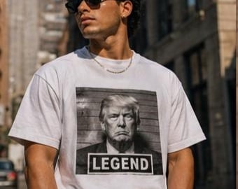 Camiseta blanca de Trump, talla M