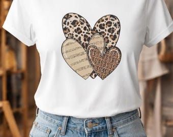 Camiseta "Corazones entrelazados": regalo ideal