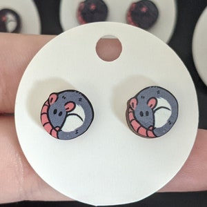 Fancy Rat Stud Earrings (7 Colors!)