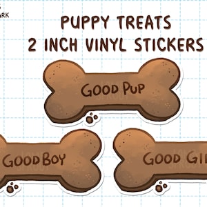 Puppy Treats Vinyl Stickers