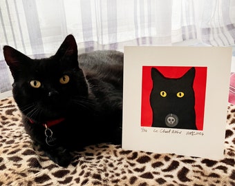 Le Chat Noir - Lino Print, edición limitada