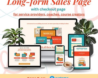 Retro Sales Page Template: High-Converting Systeme.io Funnel for Coaches (Digitaler Download)