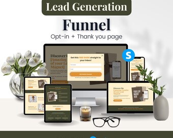 Plantilla de página de destino para generación de leads de Systeme.io: Embudo de ventas de alta conversión
