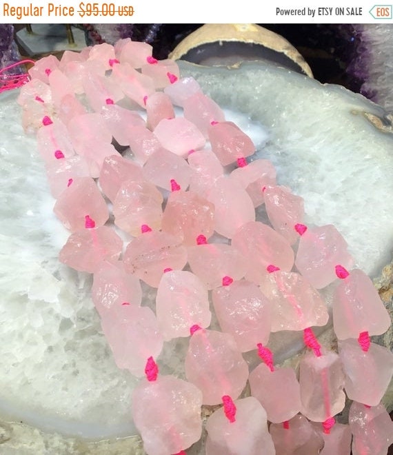 55 Off Sale Large rough rose quartz 2024mm gemstone beads Etsy