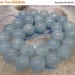 50% Mega Sale 14mm Light Cat's Eye Aquamarine Round Gemstone Beads