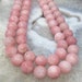50% Mega Sale 15mm Baby Pink Morango Quartz Beads