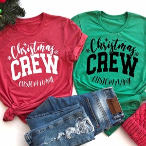 Christmas Crew T-Shirt, Custom Christmas Crew Shirts, Family Christmas Shirt, Christmas Matching Shirt, Christmas Family Matching Shirt