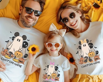 Custom Mickey And Friends Halloween Shirt, Custom Family Matching Disney Shirts, Disney World Halloween Family, Disneyland Halloween Tee