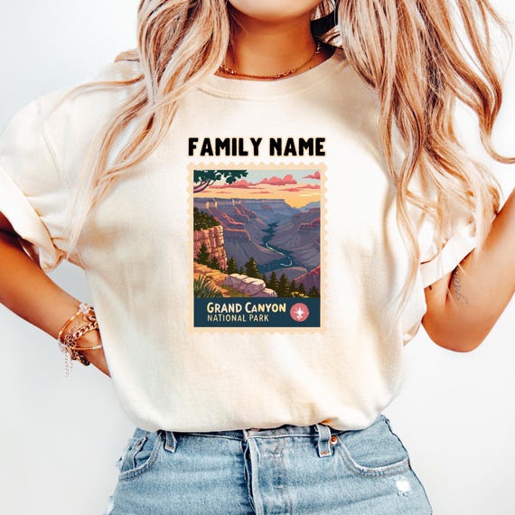 Grand Canyon National Park Custom Family Tee, Scenic Hiking Shirt, Road Trip Travel Adventure Camping Top