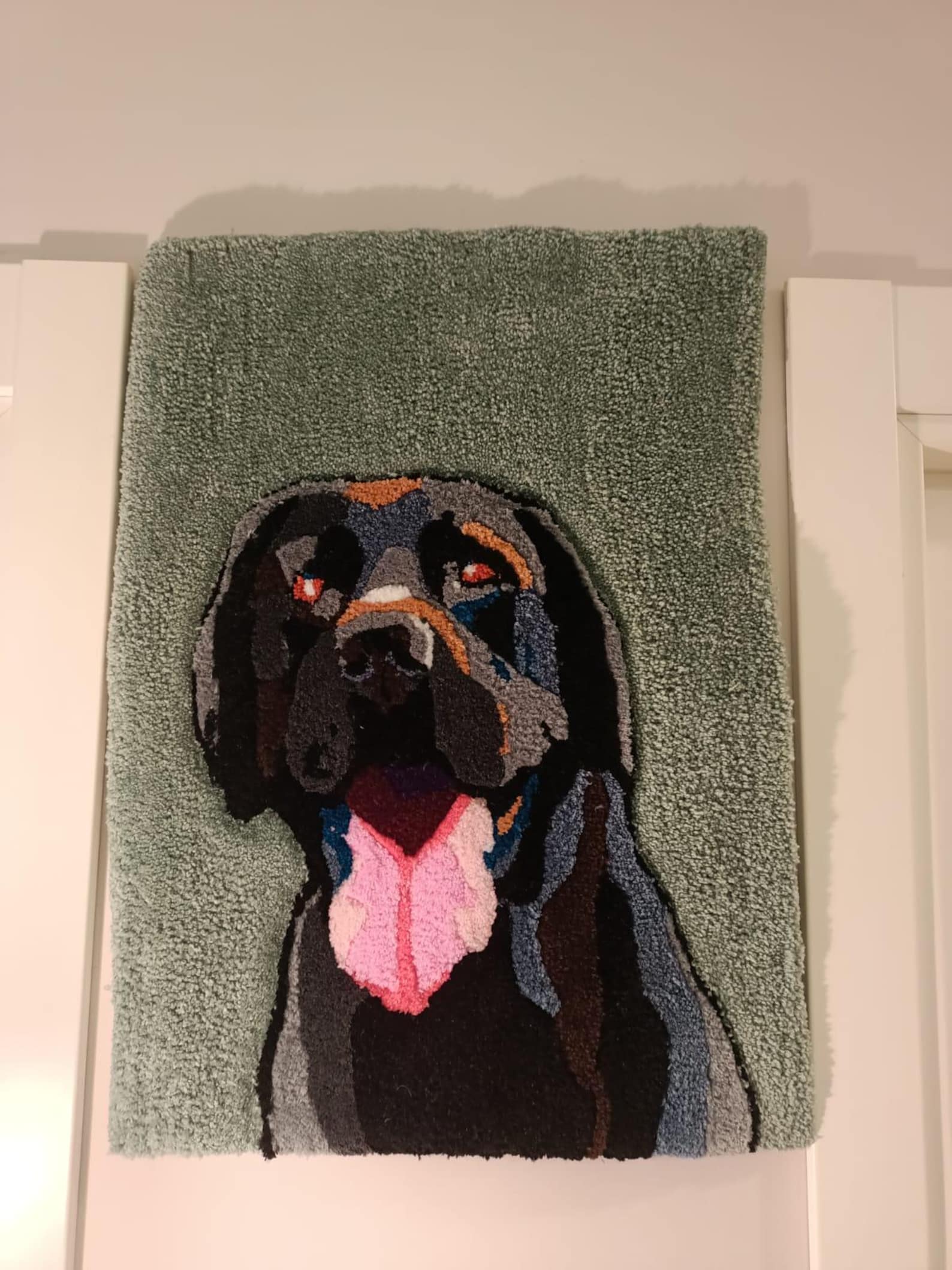 Dog Rugs Custom Custom Dog Portrait Rug - Handmade Tufting Wall Art or Accent Rug - Etsy